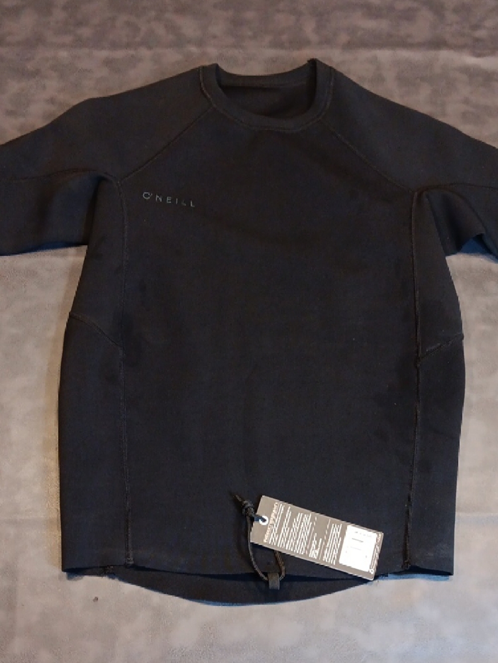 NWT. O'Neill Men's Reactor II - 1MM Short Sleeve Rash Guard - Black - Picture 5 of 10